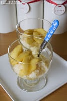 (Waniliowy pudding ryżowy z karmelizowanymi jabłkami