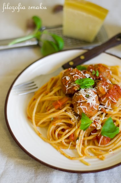 Spaghetti z klopsikami po włosku